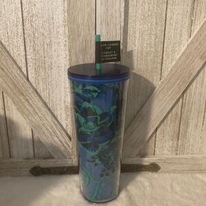 Starbucks 2022 Christmas Blue Green Berry Corsage Color Changing Tumbler